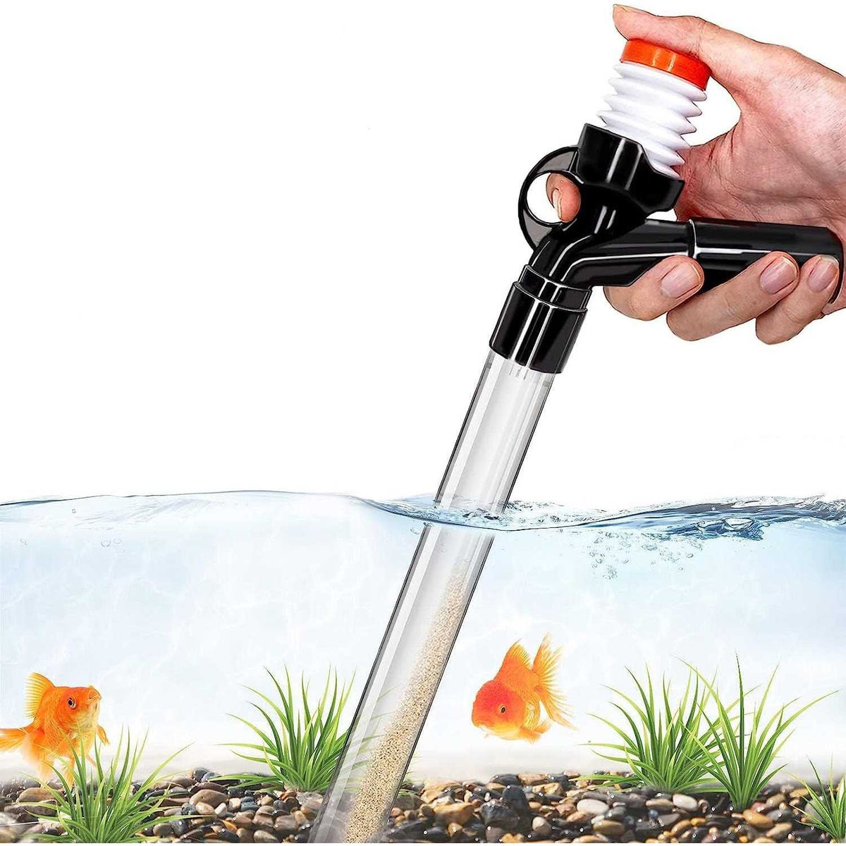 Aquarium Gravel Cleaner Fish Tank Kit Long Nozzle Water Changer N1173
