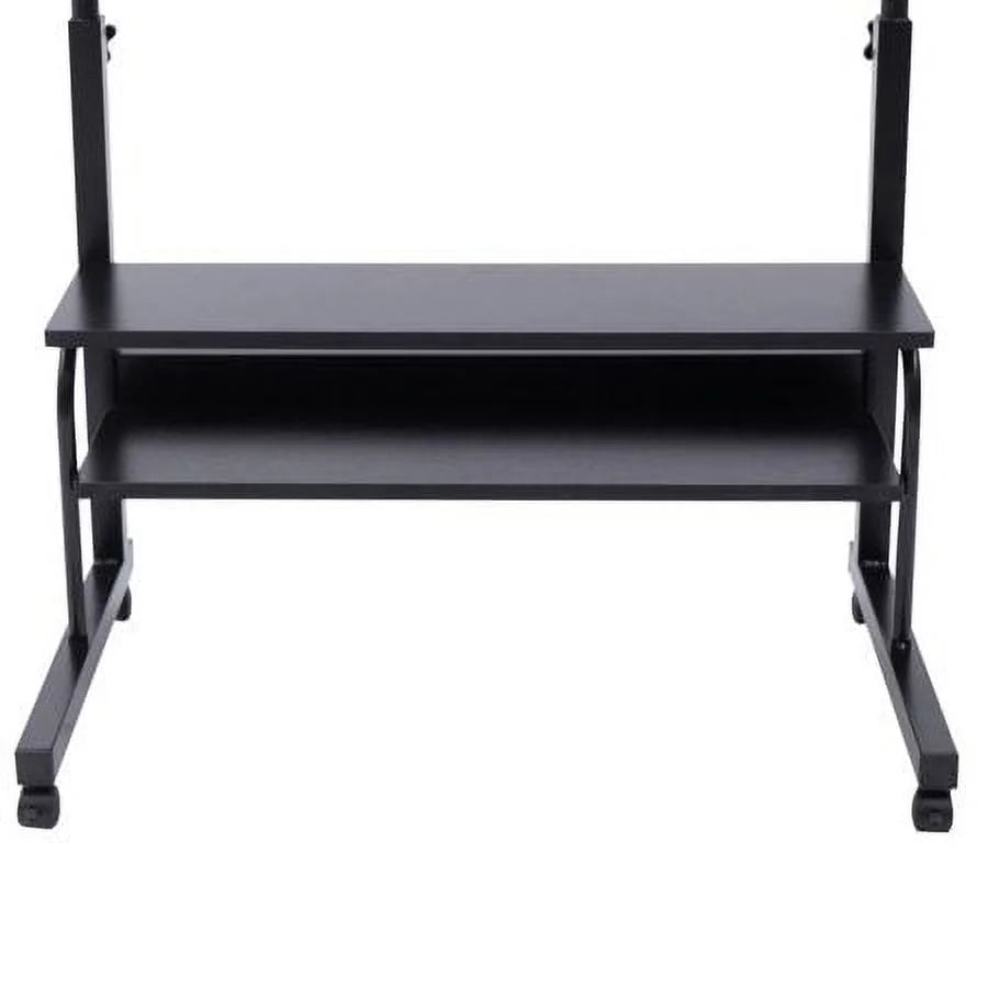 Adjustable Mobile Side Table Cart with Removable Wheel F4713
