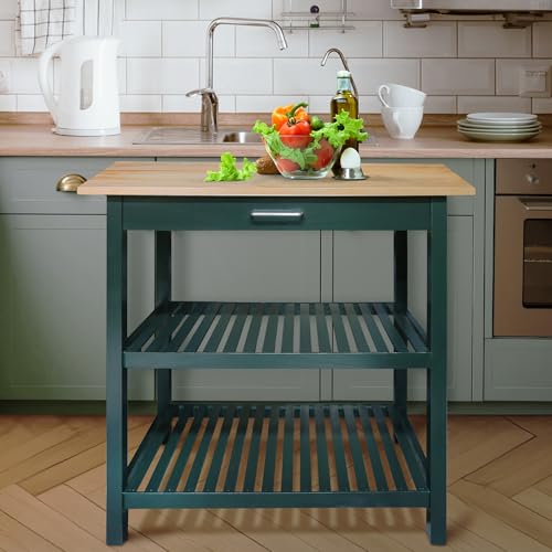 Kitchen Island with Solid American Hardwood Top S12536