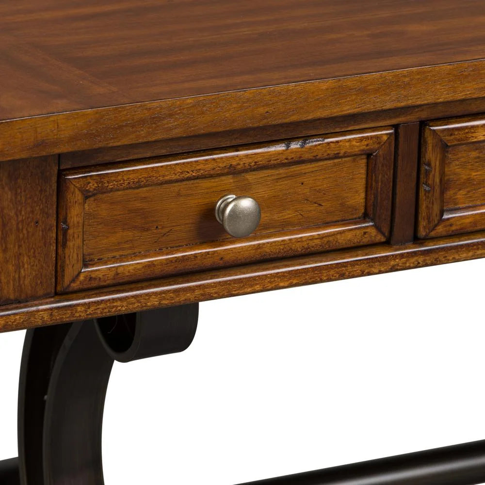 Medium Brown Wood Writing Desk P859