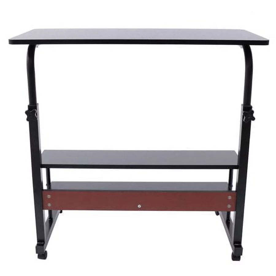Adjustable Mobile Side Table Cart with Removable Wheel F4713