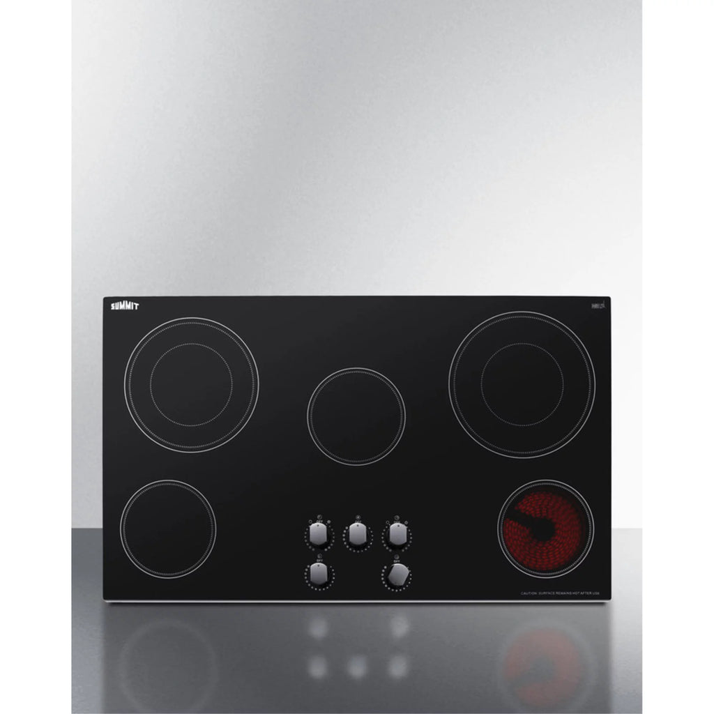 36 in. 5-Burner Radiant Cooktop, Black Y791695