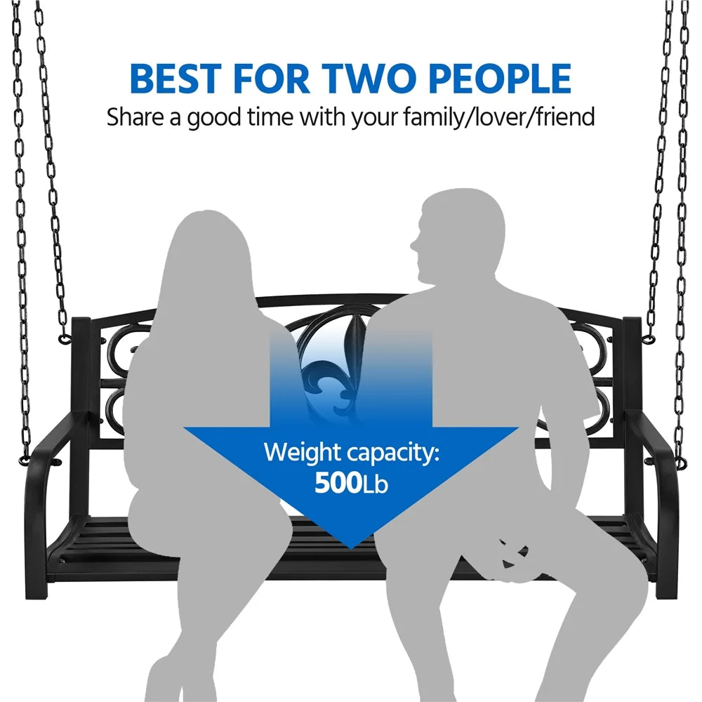 Black Iron Porch Swing U64524