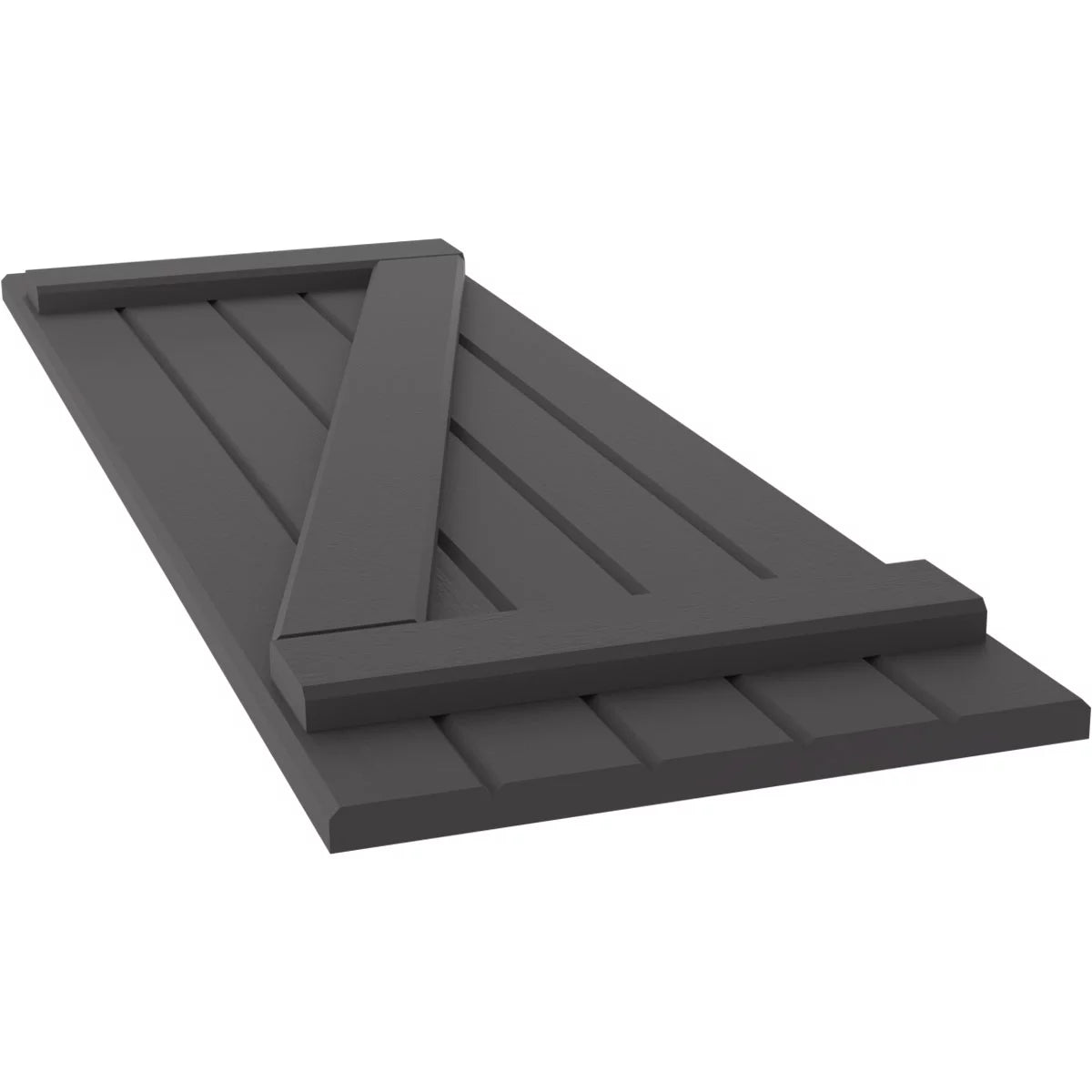 Real Wood Joined Board-n-Batten Shutters with Z-Bar R46315