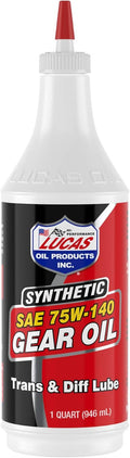 Synthetic SAE 75W-140 Gear Oil, Red, 1 Quart Z61687