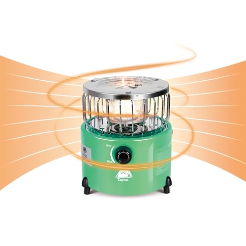 2 in 1 Portable Propane Heater and Stove, Outdoor Camping Liquefied Gas Stove, Orange I206082