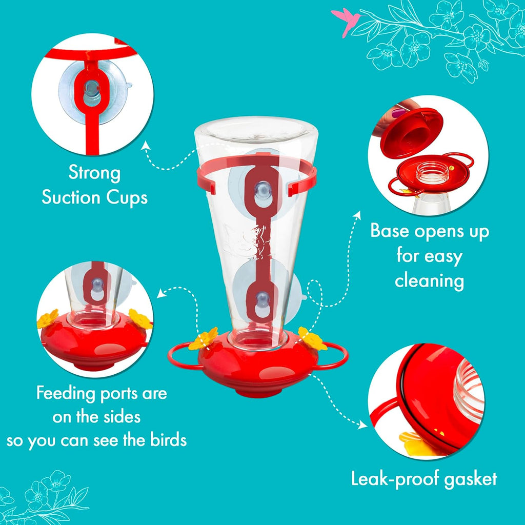 Large Capacity Plastic Window Hummingbird Feeder O219658