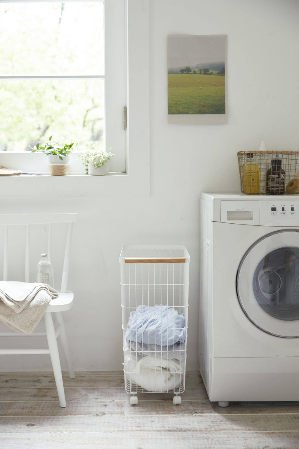 Slim Rolling Laundry Basket O61197