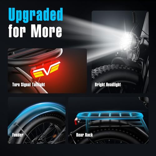 1600W 52V 20AH Fat Tire Electric Bike Q698