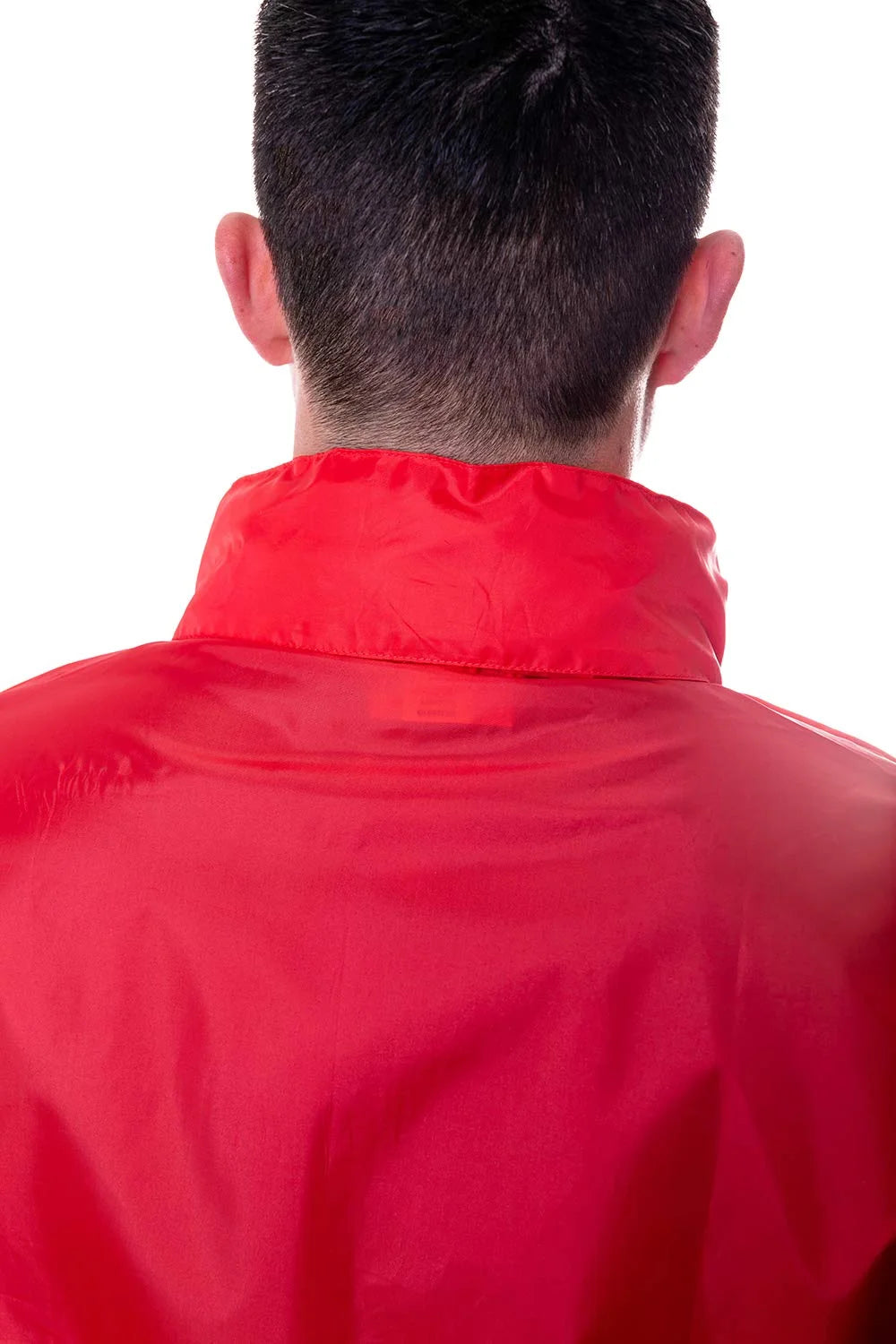 Red Water Resistant Windbreaker Jacket with Hood (L) I7660