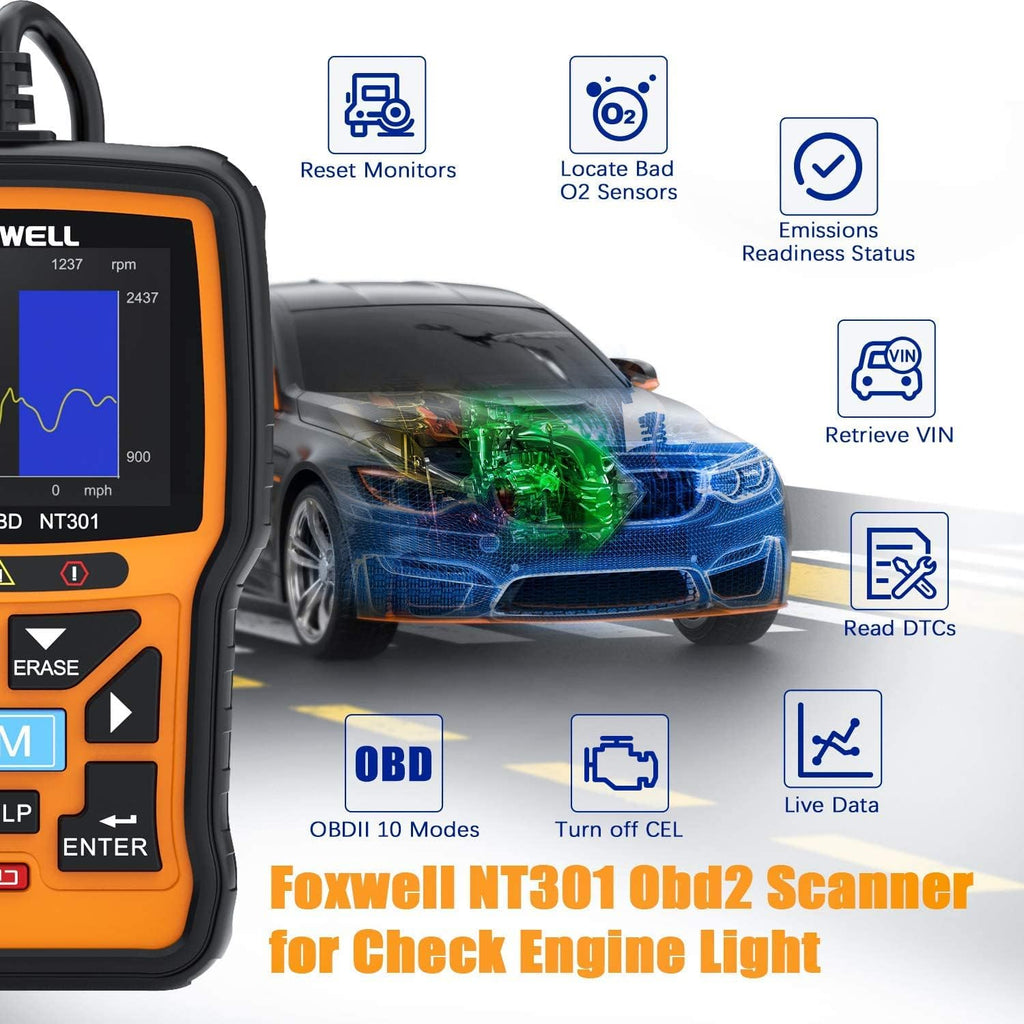 OBD2 Scanner Diagnostic Code Reader Tool Pack of 2 T621
