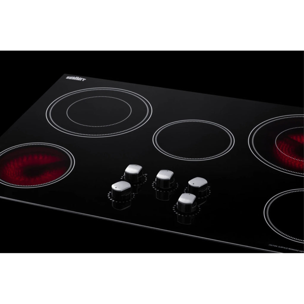 36 in. 5-Burner Radiant Cooktop, Black Y791695