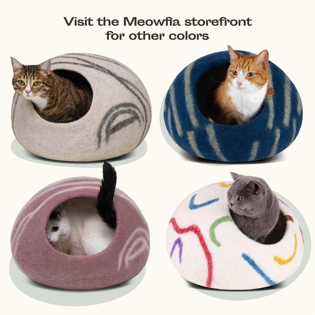 Felt Cat Bed Cave 100% Merino Wool B18920