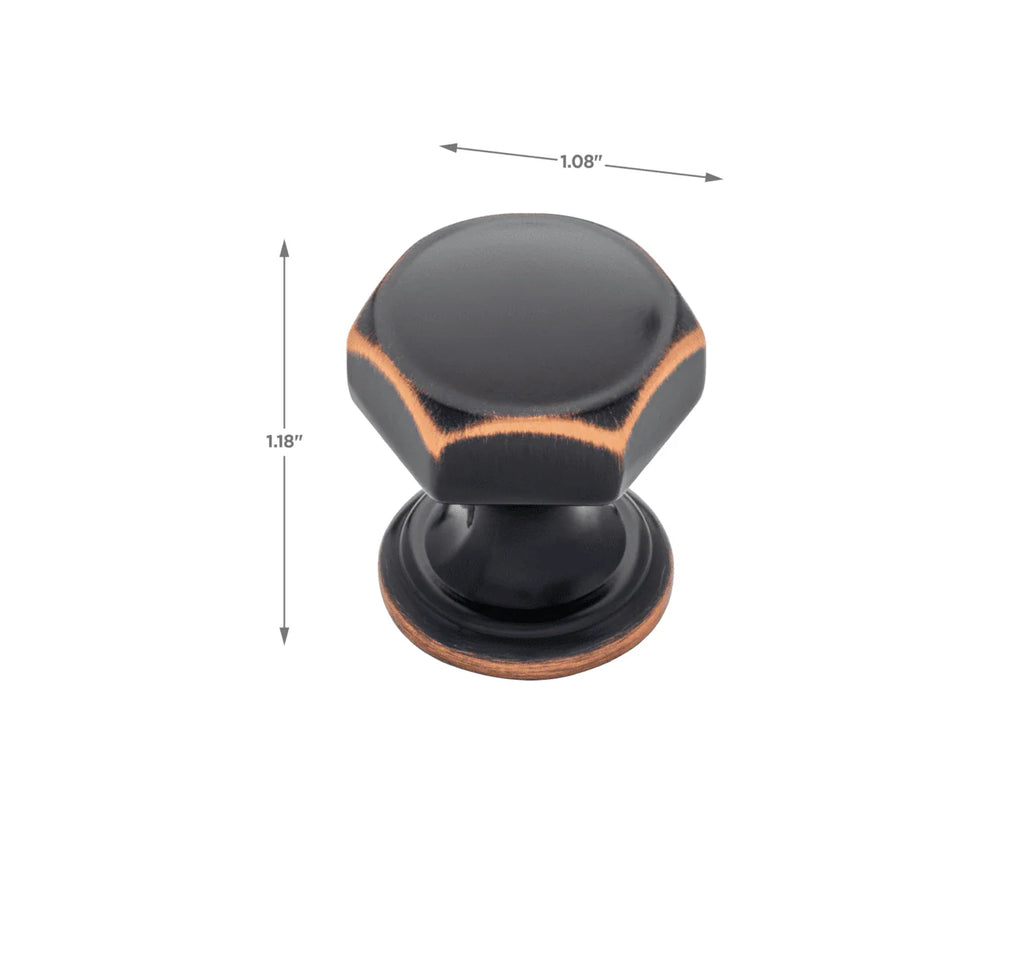 Oil Rubbed Bronze Cabinet Knob 4-Pack H66141