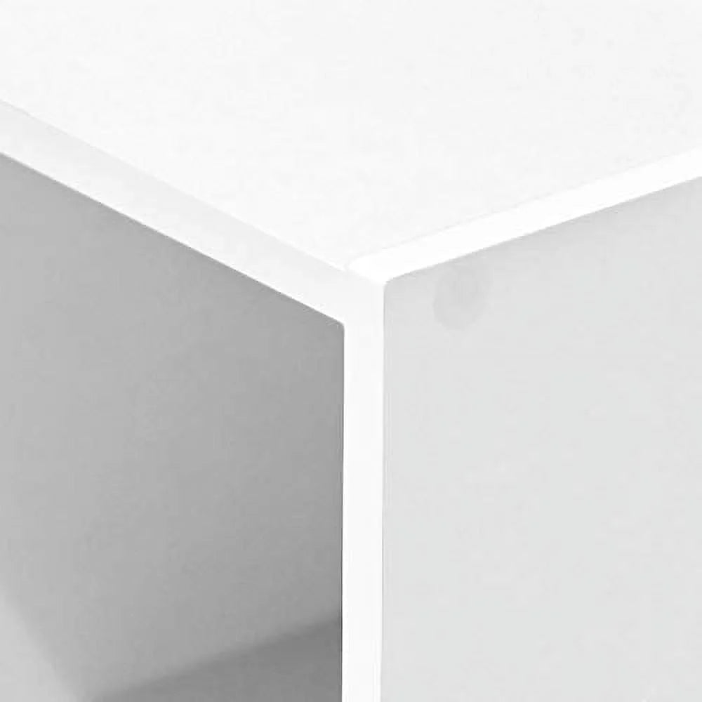 White 3 Tier Open Shelf Bookcase H2115
