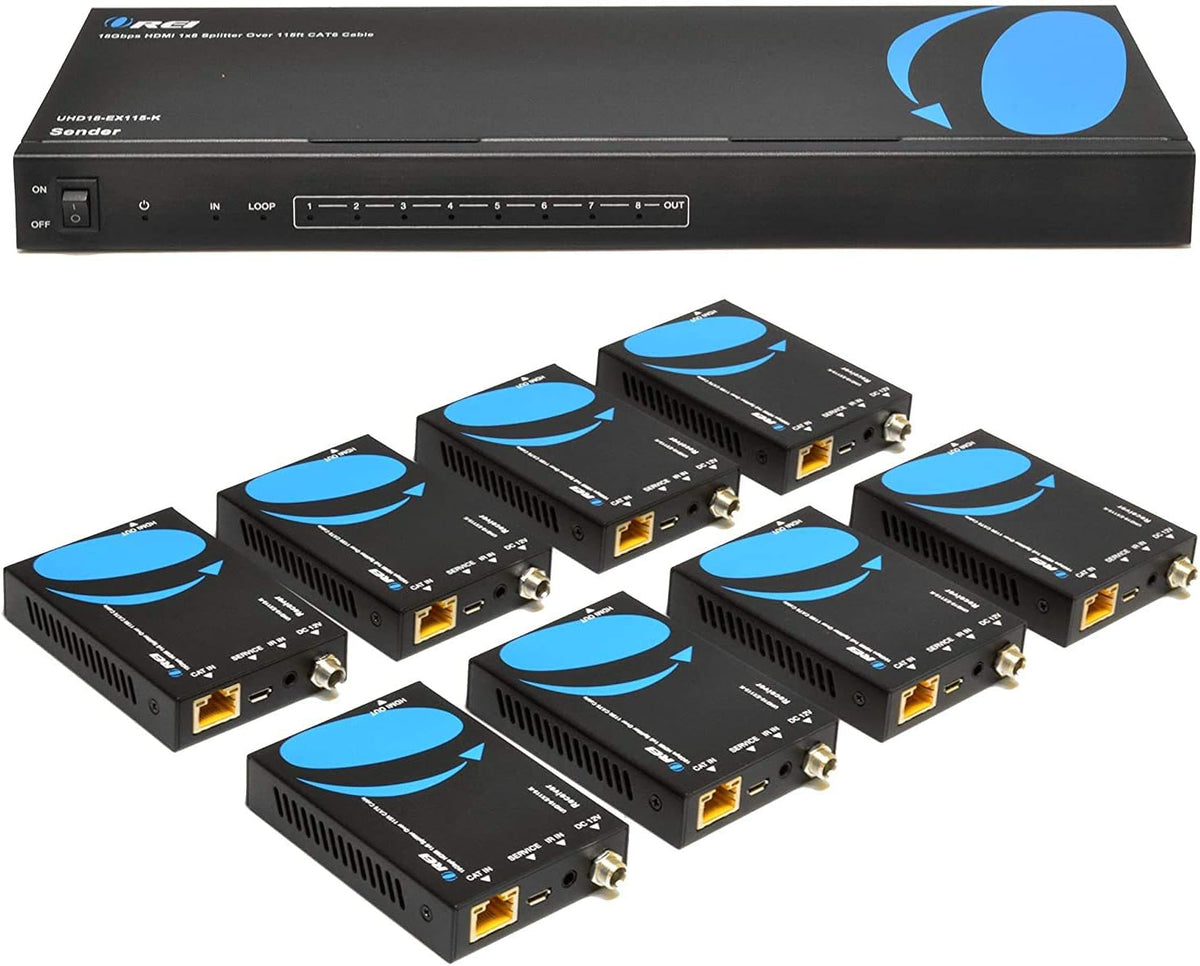 4K 4x4 HDMI Extender Matrix with HDR Switcher & IR Control, RS-232 Q8756
