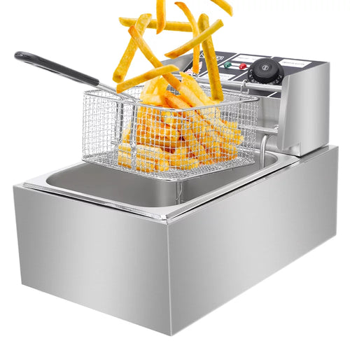 12L 5000W Stainless Steel Electric Countertop Deep Fryer Z190