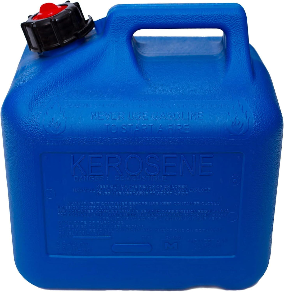 2-Gallon Blue Kerosene Gas Can Fuel Container (4 Pack) I95445