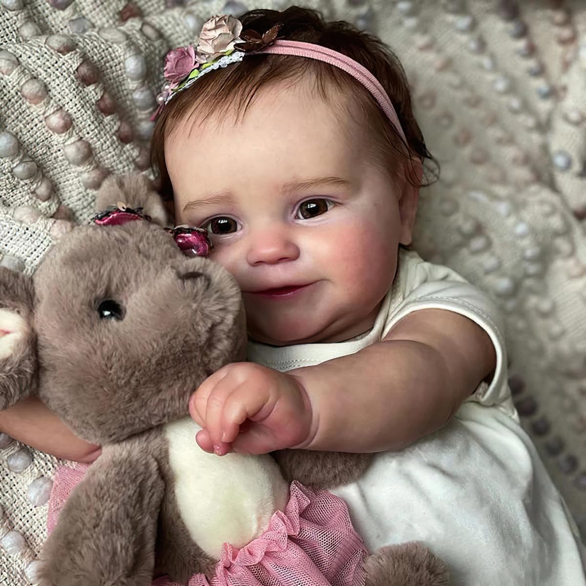 20 Inches Realistic Silicone Vinyl Reborn Baby Doll A6255