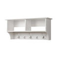 White Hanging Entryway Shelf P982