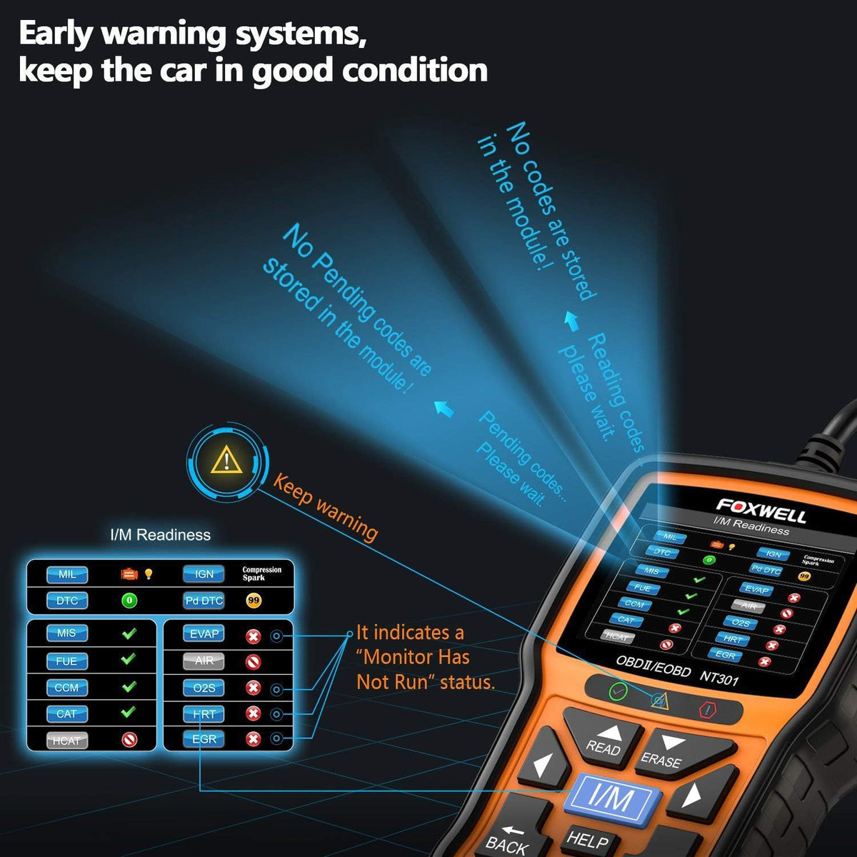 OBD2 Scanner Diagnostic Code Reader Tool Pack of 2 T621