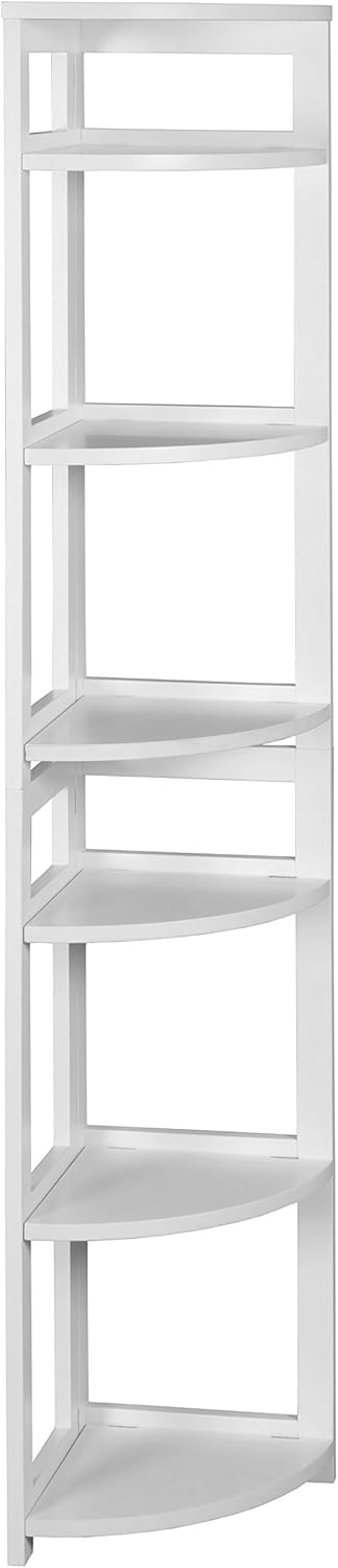 White 67-inch Folding Bookcase W66397