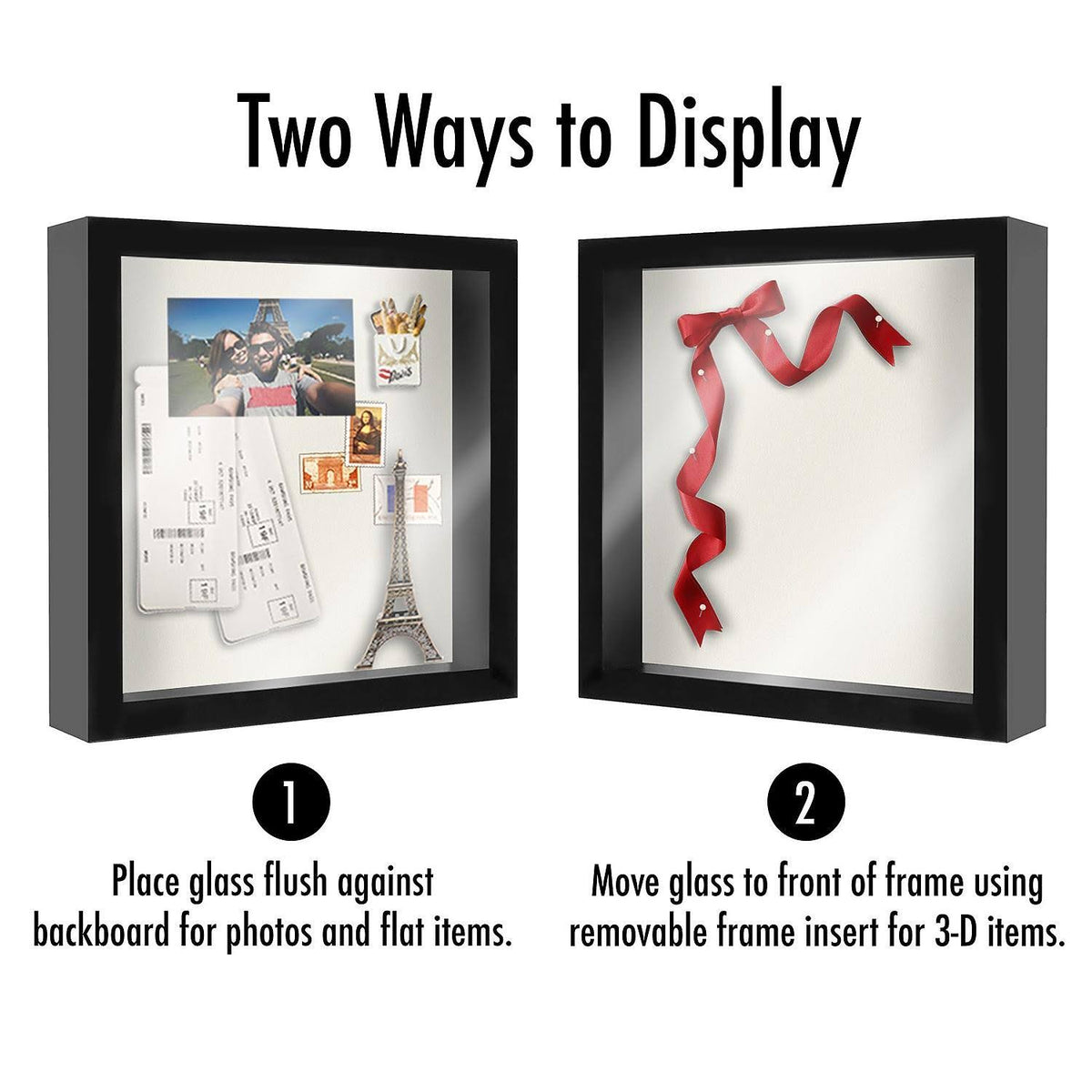 Black 8x22 Shadow Box Frame P98182