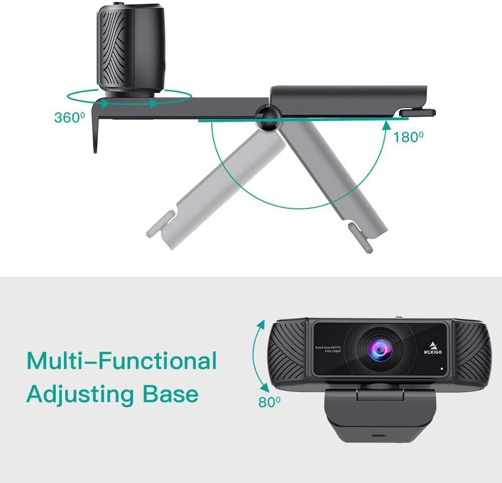1080P Webcam with Microphone and Privacy Cover X926