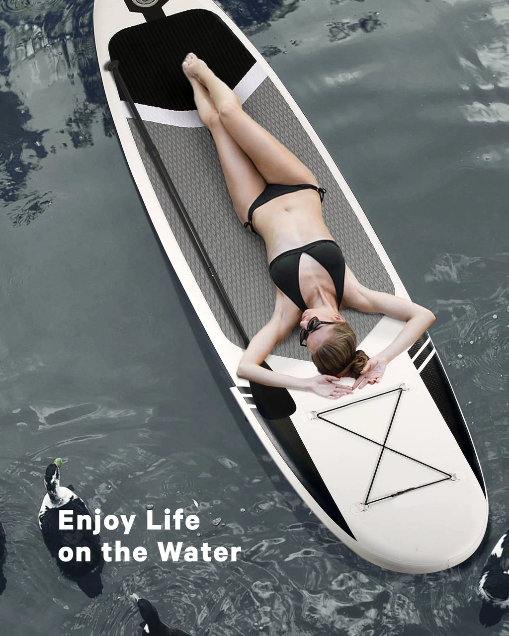 10 Ft. Inflatable Stand up Paddle Board with Backpack V200