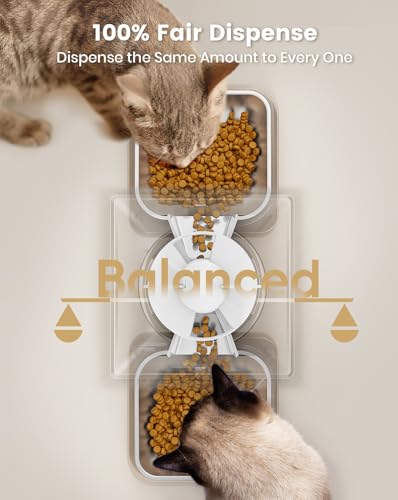 Automatic Cat Feeder with 5G WiFi, 20 Cups/5L Timed Dry Food Dispenser U946