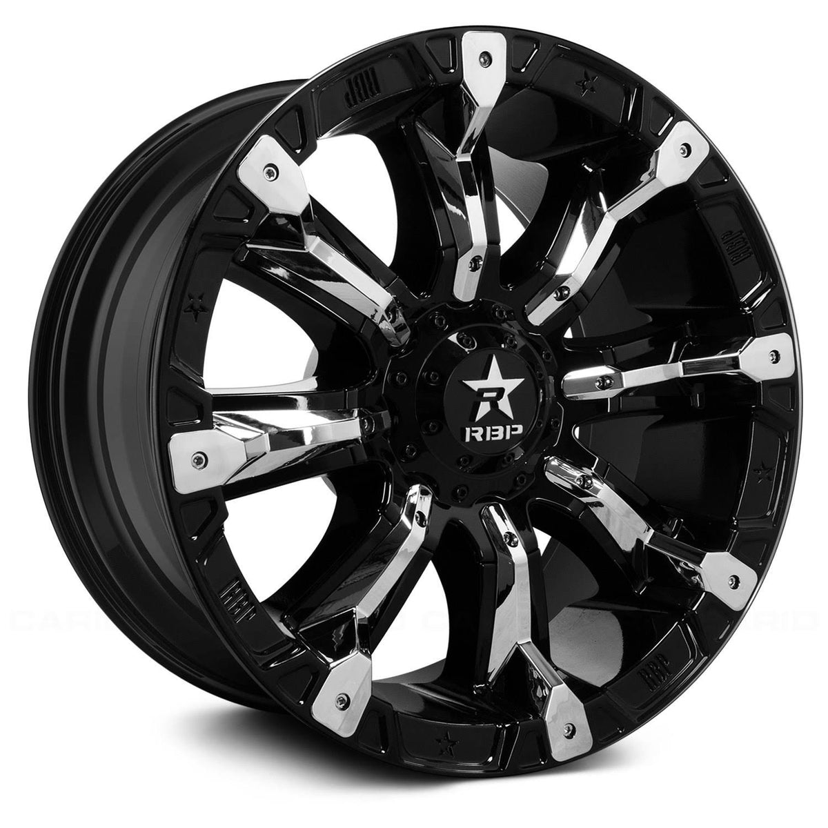 1994 Dodge Ram RBP Black u0026 Chrome 94R Wheel M7903