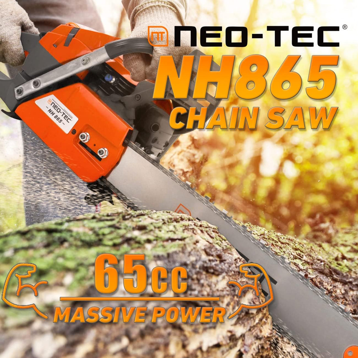24 Inch Gas Chainsaw with Solid Guide Bar U390