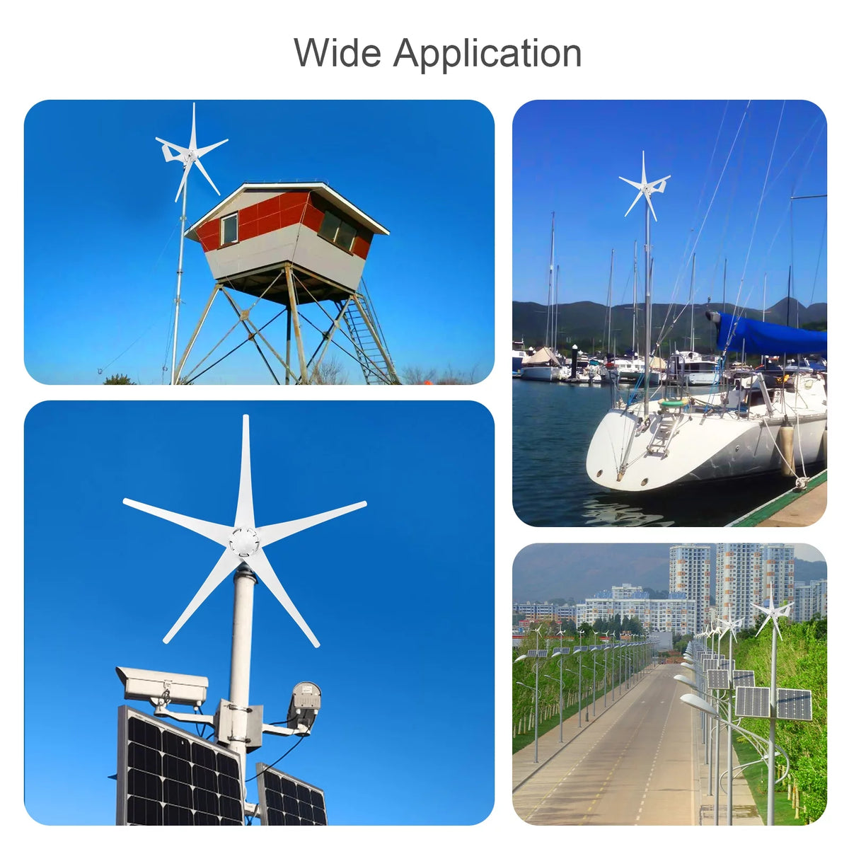 1200W 12V 5 Blades Wind Turbine Generator Kit P981