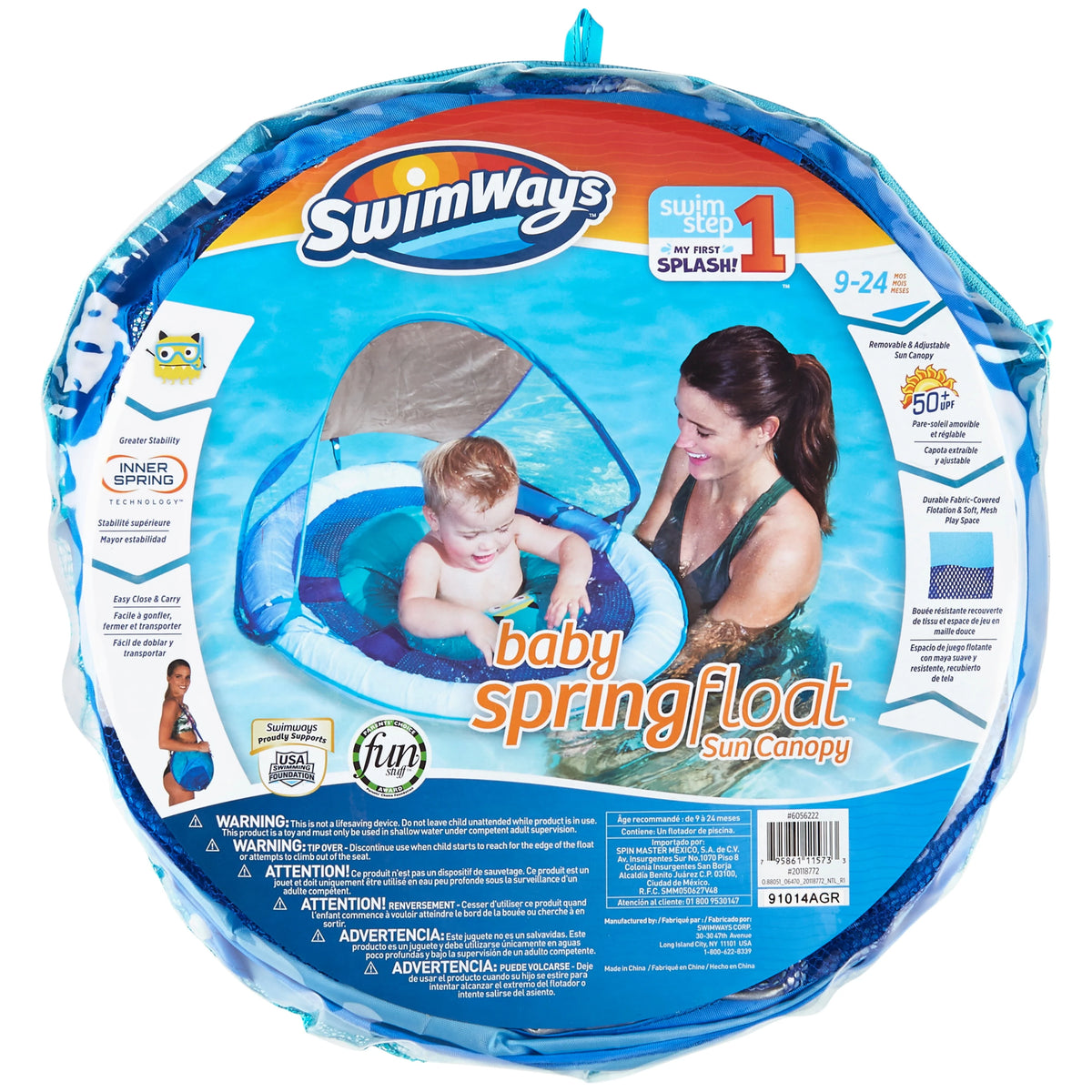Inflatable Baby Pool Float with Sun Canopy U756
