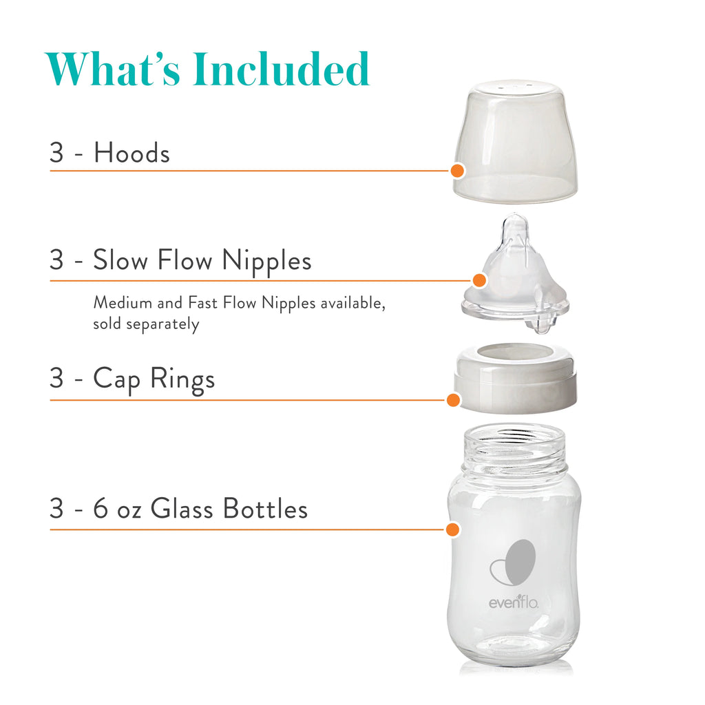 6oz Glass Bottles 3 Pack P6938
