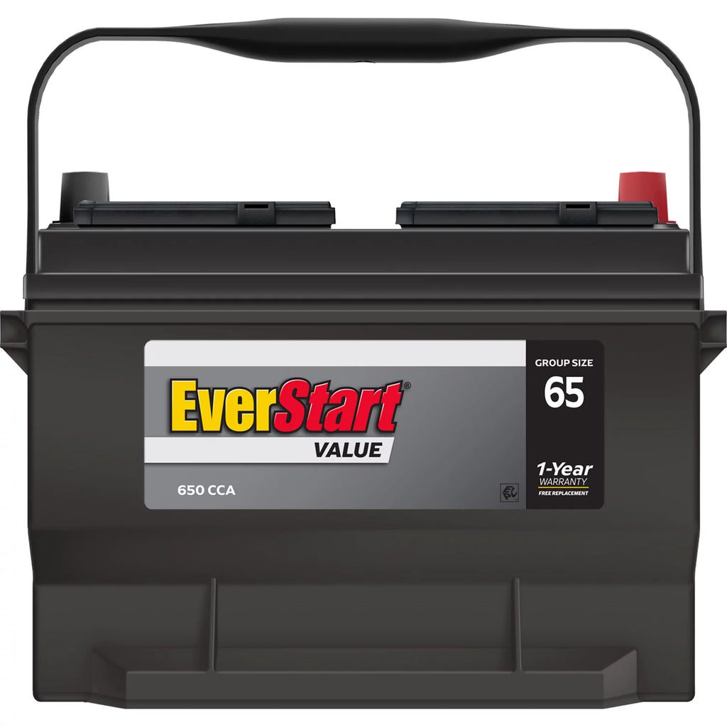 Lead Acid Automotive Battery Group Size 65 12 Volts 650 CCA O533936