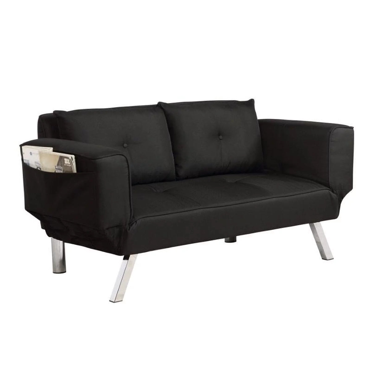 Black Convertible Sofa E106