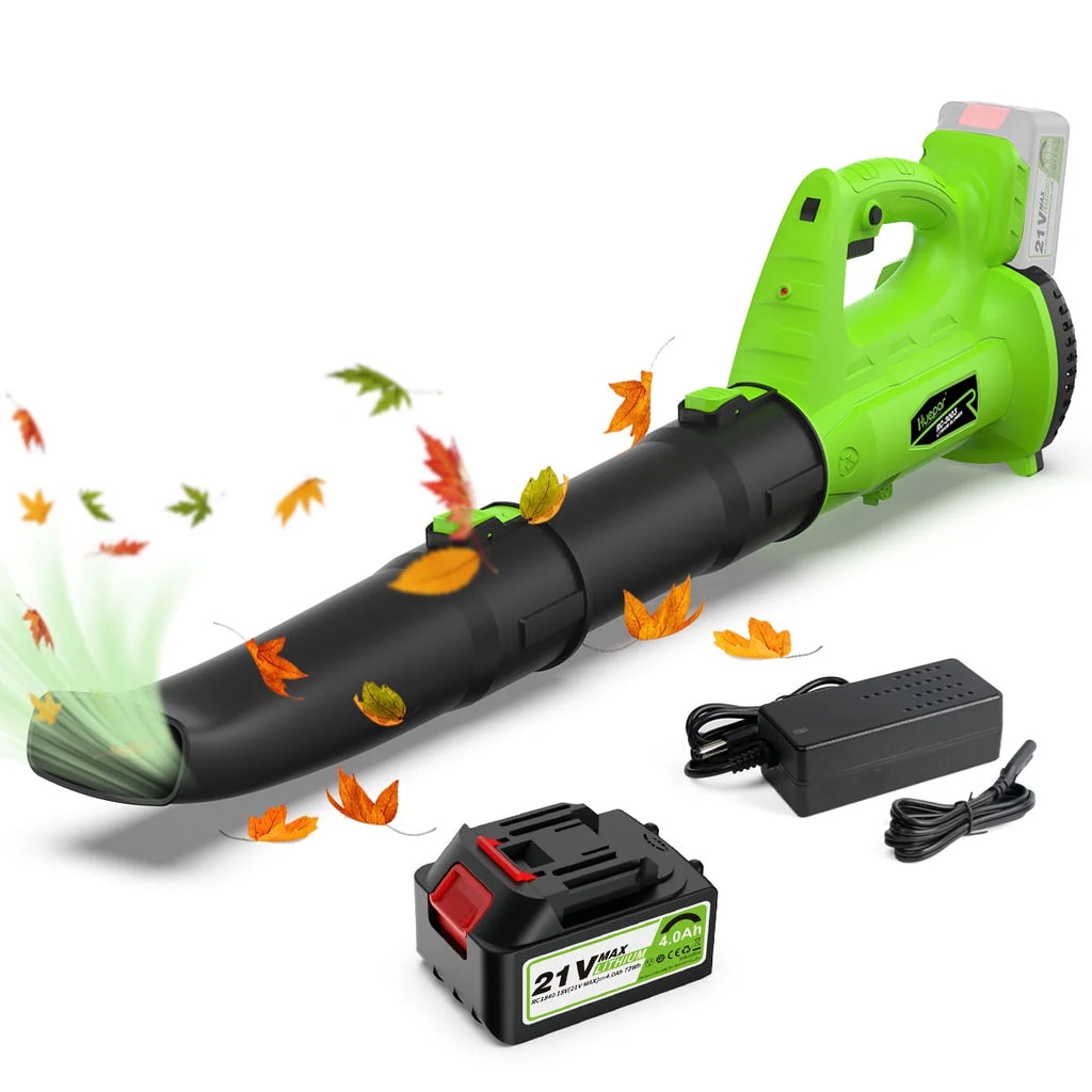 21V Cordless Leaf Blower 135MPH 321CFM 6 Speed with 4.0Ah Li-ion Battery F562