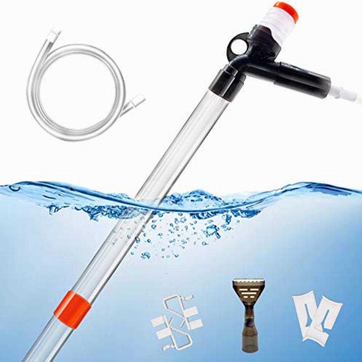 Aquarium Gravel Cleaner Fish Tank Kit Long Nozzle Water Changer N1173