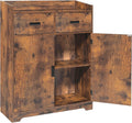 Rustic Brown Storage Cabinet with 2 Doors & Drawers M78792