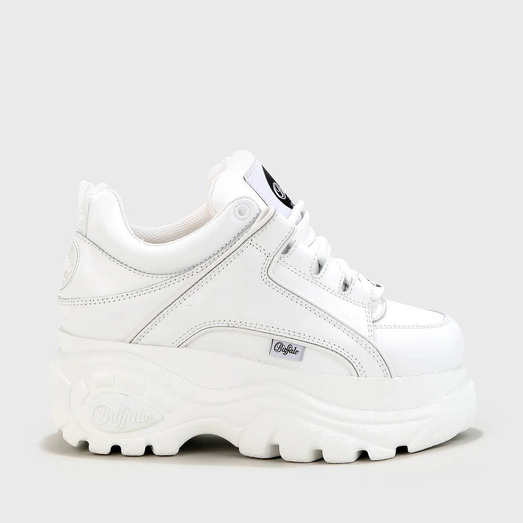 Buffalo Classic Low Leather White Shoes P73780