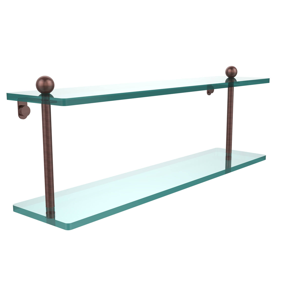 22 inch Two Tiered Glass Shelf C68017