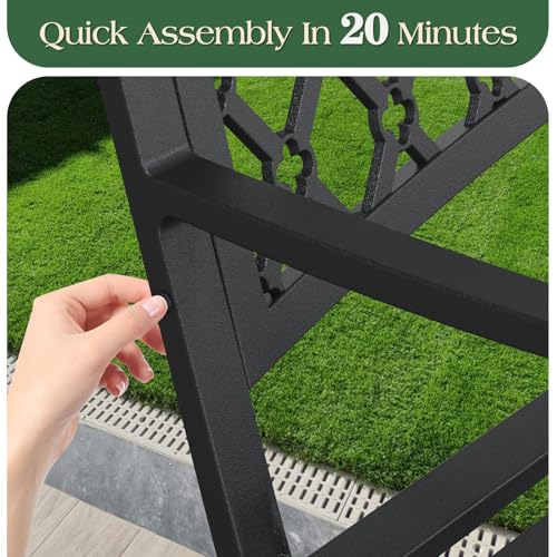 Heavy-Duty Weatherproof Metal Garden Bench G938400