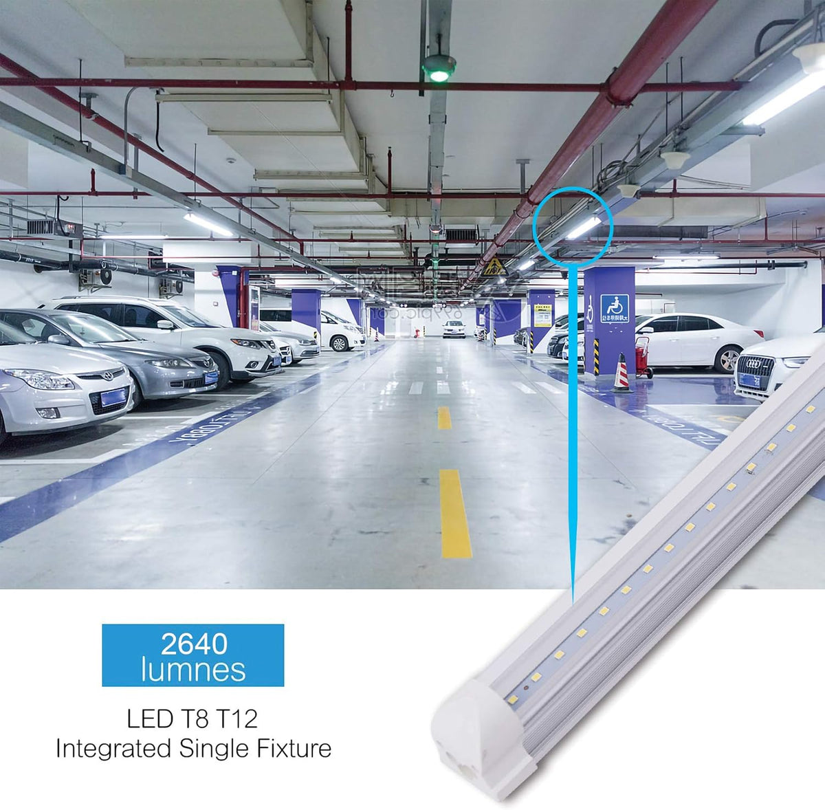 4FT 24W 6000K LED Shop Light Fixture M76320