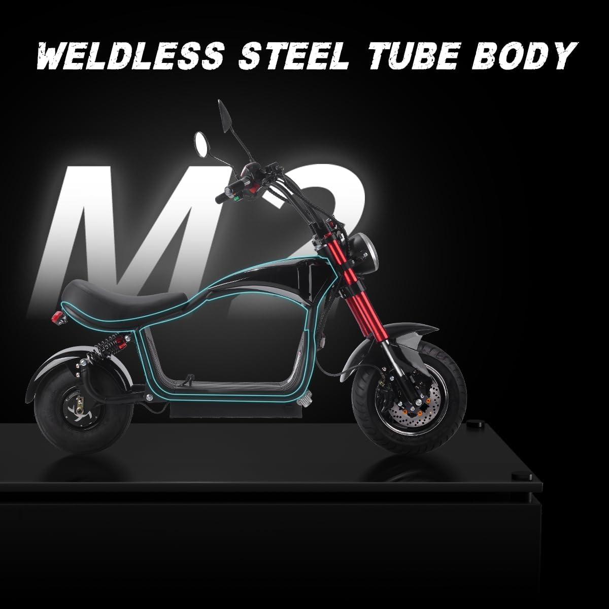 800W Motor 48V 12Ah Lithium Removable Battery Electric Scooter V203