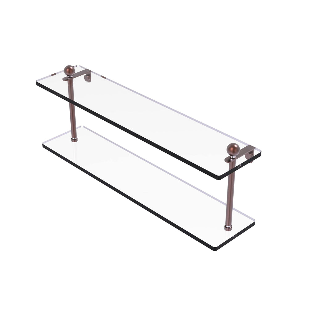 22 inch Two Tiered Glass Shelf C68017