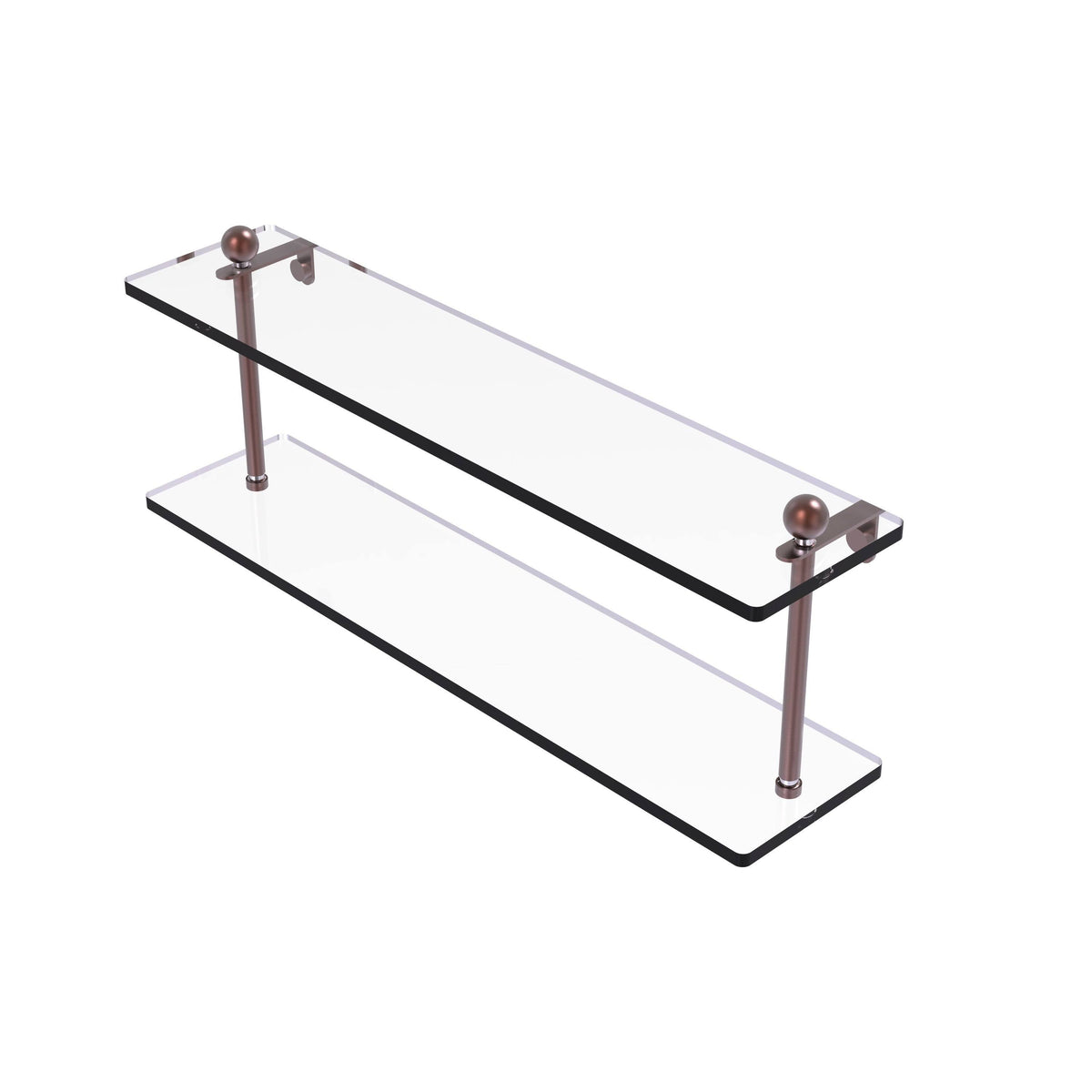 22 inch Two Tiered Glass Shelf C68017