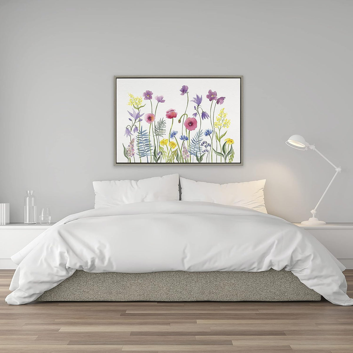 Framed Canvas, 23x33, Gray, Pack of 2 H16194