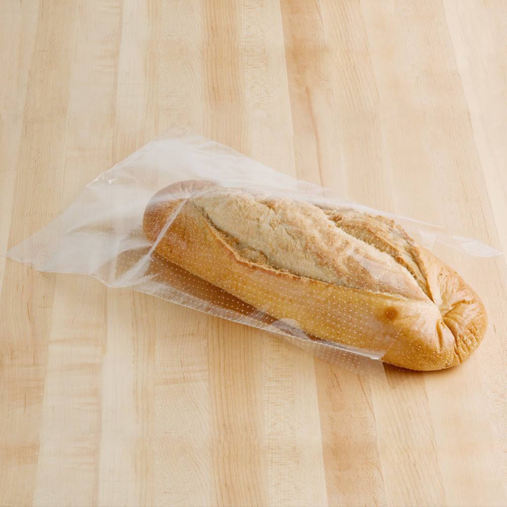 Clear 1mil Polypropylene Bread Bag - 11 x 20 + 1 1/2 LP - case/1000 N749847