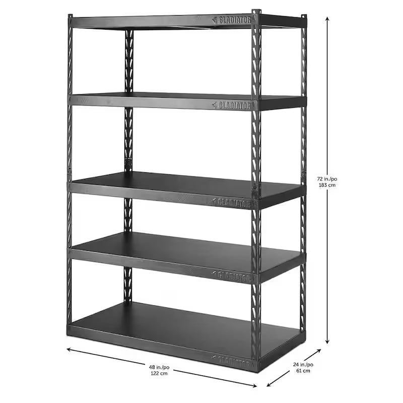 5-Tier Steel Garage Storage Shelving Unit M9401